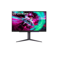 LG UltraGear 27GR93U-B, 27 Zoll 4K Gaming Monitor, 144Hz, IPS, G-SYNC Compatible