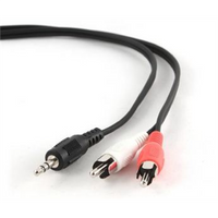 Kabel stereo mini Jack-2x RCA Gembird CCA-458-2.5M (2,5 m)