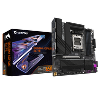 Gigabyte B650M AORUS ELITE (rev. 1.3) | Processor family AMD | Processor socket AM5 | DDR5 | Supported hard disk drive interfaces SATA, M.2 | Number of SATA connectors 4