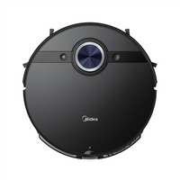 Midea Robotic Vacuum Cleaner S8+ Wet&Dry, Operating time (max) 180 min, Lithium Ion, 5200 mAh, Dust capacity 0.45 + 5 L, 4000 Pa, Black
