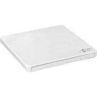 H.L Data Storage Ultra Slim Portable DVD-Writer GP60NW60 Interface USB 2.0 DVD±R/RW CD read speed 24 x CD write speed 24 x White Desktop/Notebook