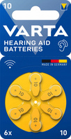 BATERIE DO APARATU SŁUCHOWEGO VARTA Typ 10 / PR70 6szt