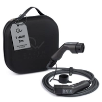 Zielony kabel Wallbox EV typu 2 7,4kW 8 metrów w twardej torbie 