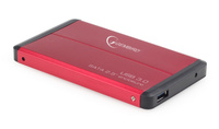Obudowa zewnętrzna Gembird EE2-U3S-2-R na dysk 2.5&amp;quot; SATA HDD USB 3.0 (czerwona)