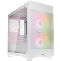 Lian Li LANCOOL 205M Mesh Micro-ATX Case, Tempered Glass - white