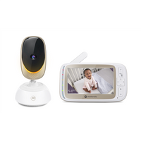 Motorola Wi-Fi Video Baby Monitor with Mood Light VM85 CONNECT 5.0" White/Gold