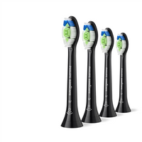 Philips Replacement brush heads | HX6064/88 Sonicare Optimal White | Heads | For adults | Number of brush heads included 4 | Black