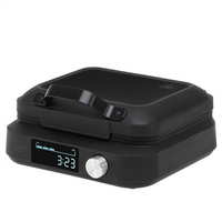 Adler Waffle Maker with LED Display | AD 3087 | 2200 W | Number of pastry 2 | Belgium | Black