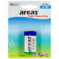 Arcas 9V/6LR61 Super Heavy Duty 1 pc(s)