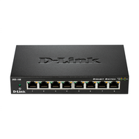 D-Link Switch DGS-108/E	 Unmanaged Desktop 1 Gbps (RJ-45) ports quantity 8