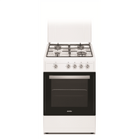 Simfer Cooker 4401SGRBB Hob type Gas Oven type Gas White Width 50 cm 49 L Depth 55 cm
