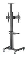 Uchwyt/Stojak do telewizora mobilny z k&amp;oacute;łkami 37&amp;quot; - 70&amp;quot; czarny