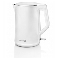 Gorenje Kettle K15DWW Electric 2200 W 1.5 L Plastic + metal 360° rotational base White