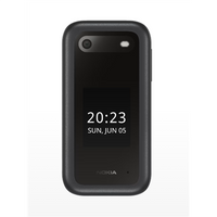 Nokia 2660 Flip Black 2.8 " TFT LCD 240 x 320 0.128 GB Dual SIM Nano-SIM Main camera 0.3 MP 1450 mAh Bluetooth 4.2
