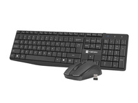 Zestaw bezprzewodowy klawiatura i mysz Natec Squid czarny