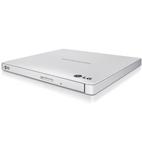 H.L Data Storage Ultra Slim Portable DVD-Writer GP57EW40 Interface USB 2.0 DVD±R/RW CD read speed 24 x CD write speed 24 x White Desktop/Notebook