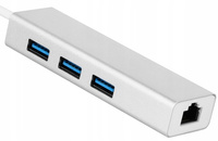 ADAPTER USB C LAN RJ45 + HUB 3xUSB GIGABIT MacBook
