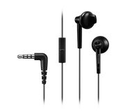 Panasonic Headphones RP-TCM55E-K Wired In-ear Microphone Black