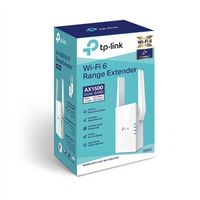 TP-LINK Extender RE505X 802.11ax 2.4GHz/5GHz 300+1200 Mbit/s 10/100/1000 Mbit/s Ethernet LAN (RJ-45) ports 1 MU-MiMO No no PoE Antenna type 2xExternal