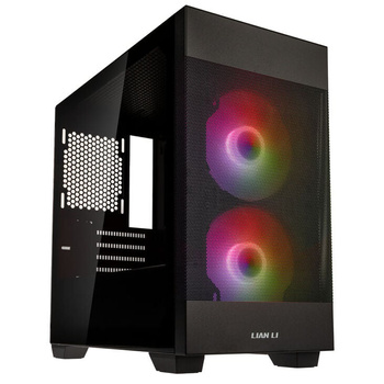 Lian Li LANCOOL 205M Mesh Micro-ATX Case, Tempered Glass - black