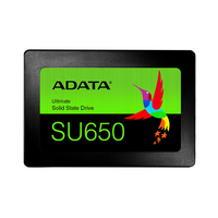 ADATA Ultimate SU650 512 GB SSD form factor 2.5" SSD interface SATA 6Gb/s Write speed 450 MB/s Read speed 520 MB/s