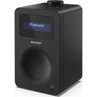 Sharp DR-430(BK) Digital Radio, FM/DAB/DAB+, Bluetooth 5.0, Midnight Black Sharp Digital Radio DR-430(BK) Midnight Black Headphone out Bluetooth FM radio