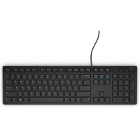 Dell KB216 Multimedia Wired EN Black Numeric keypad