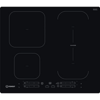 INDESIT Hob IB 65B60 NE Induction, Number of burners/cooking zones 4, Touch, Timer, Black