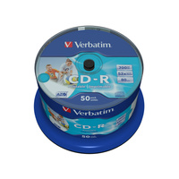 CD ROH Verbatim 80min/ 700MB/ 52x print. 50er-Sp.